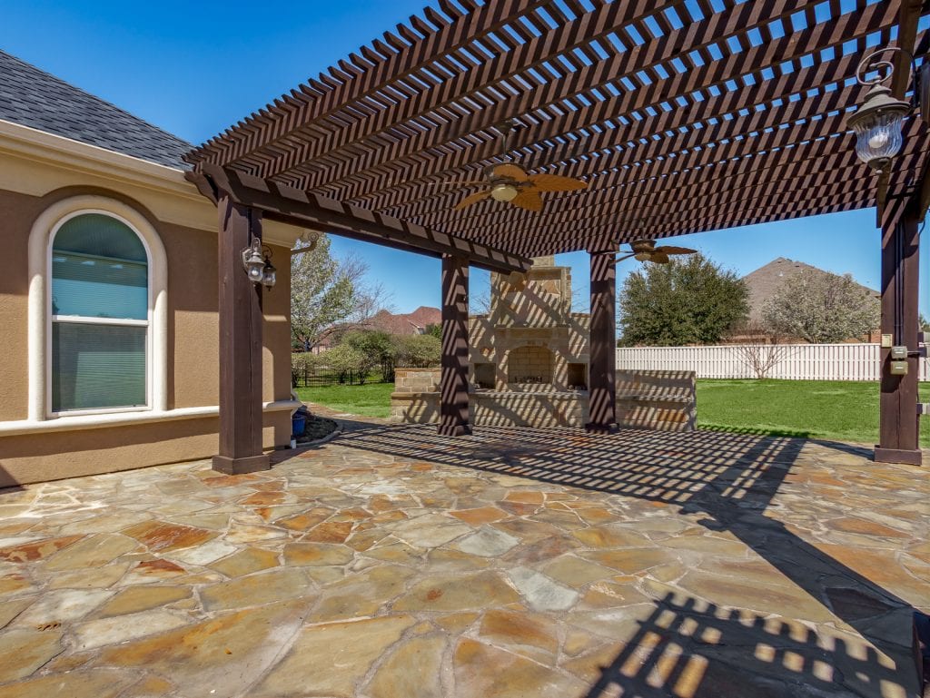 pergola providing shade, frisco tx